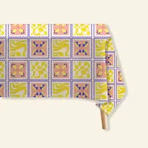 Good Juju Homeware - The Poppy Tile Tablecloth