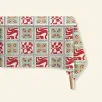 Good Juju Homeware - The Poppy Tile Tablecloth - Rome
