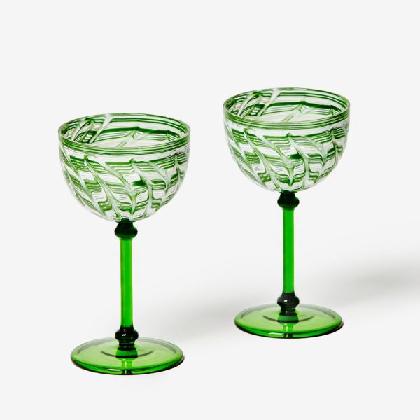 Bonnie & Neil - Coupes Watercolour Green - 2 Set