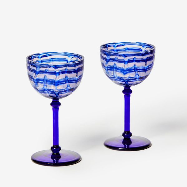 Bonnie & Neil - Coupes Watercolour Blue - 2 Set