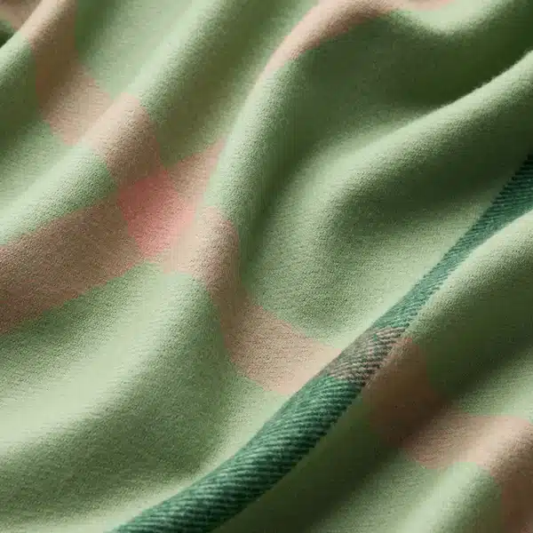 Waverley Mills - Summer Plaid Throw in Acacia Green - Image 4