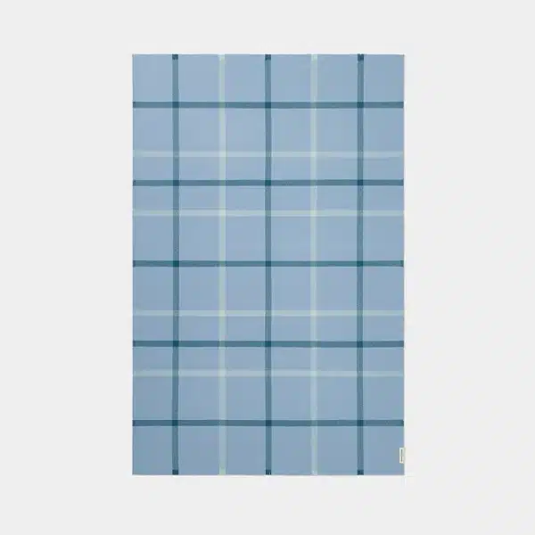 Waverley Mills - Summer Plaid Throw in Wineglass Bay Blue - Image 2